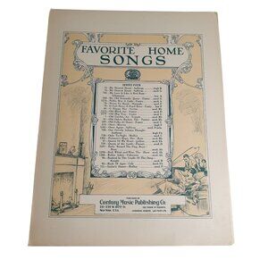 Favorite Home Songs Series Four Music Book Century Music Co Copyright 1906 Vinta